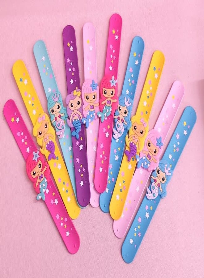 Tera13 TERA 13 Mermaid Bracelet For Girls Stylish Wrist Band For Kids (1 pcs) Return Gifts For Kids Multicolor Slap Bracelet For Girls Mermaid Theme Birthday Gifts - Image 4